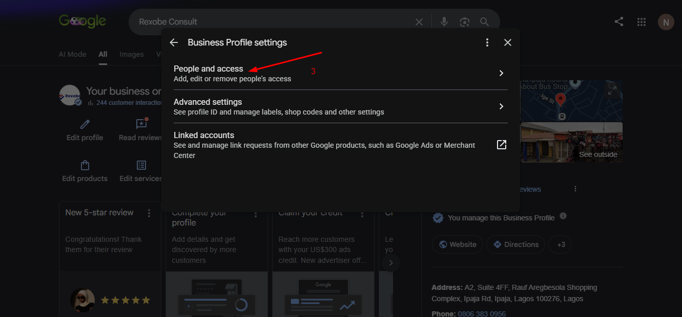Step 3: Select Settings